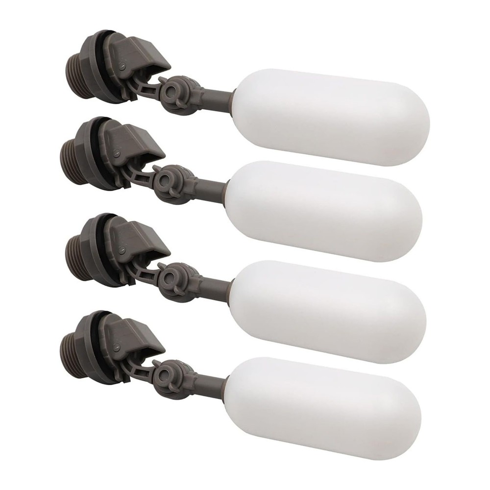 4pcs 1/2″ Ball Float Valve Variable Arm Water Level Control Automatic Fill Stop
