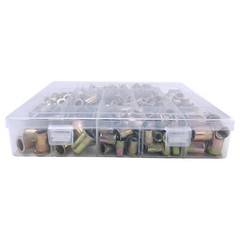 830PCs SAE Rivet Nut Kit For Rivnut Gun Nut Setter Thread Setting Nutsert Tool