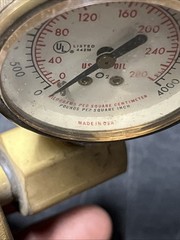 Brass Pressure Gauge 0-4000 PSI And 0-280 KSC Made In USA