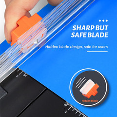 Paper Cutter Trimmer 12in A4 A5 Photos Craft Tool Safe Portable Non-Slip DIY Plu