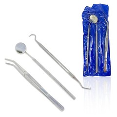 Cynamed Dental Pick Oral Care Hygiene Tooth Scraper Tartar Tools Kit Set of 3