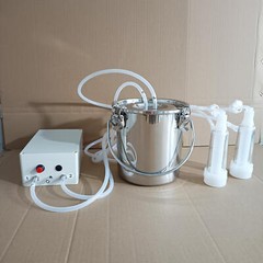 3L Electric Milking Machine Vacuum Impulse Pump Cow Milker Stainless steel