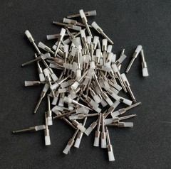 100 Pcs Dental Disposable White Nylon Polishing Flat Latch Polisher Prophy Brush