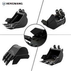 Enlarged 11.8in Mini Excavator Attachment Bucket Strong Alloy High Compatibility