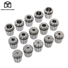 15Pc For Milling Machine Lathe 1/8-1 Inch Set R8 Shank Chuck Tools ER40 Collet
