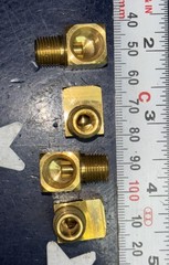 (4) Merit 1/8” Male/Female NPT BRASS STREET ELBOW 1/8” MNPT X 1/8” FNPT 90 STEAM
