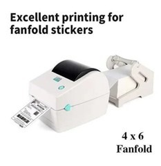 500 4×6 Fanfold Direct Thermal Shipping Labels for Zebra & Rollo Printers