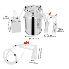 Pulsation Cow Milking Machine, Electric Cow Milker, Milking Machine with Stainle