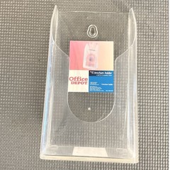Office Depot Clear Acrylic Brochure and Business Card Holder Mixed Lot 7pc