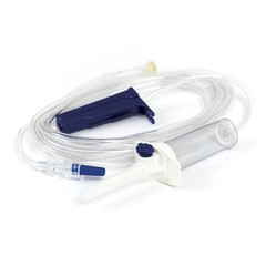 Primary IV Admin Set TrueCare Gravity 1 Port 20 Drop/ mL Drip Rate 50/Box
