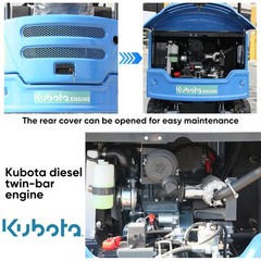 Mini Excavator KUBOTA Diesel 4000lbs 1.8 Ton Super Power Mini Digger