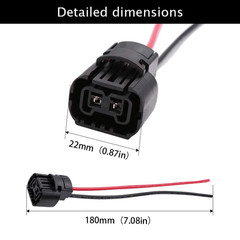 5202 2504 PS24W Female Connector Pigtail Wire Harnesses for Fog Light DRL