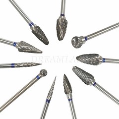10 Dental Tungsten Carbide Cutter Burs Plaster Alloy Acrylic Drill 2.35MM HP2.35