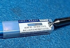 GW .290 3FL .100 WIDE 2.50 OL RHC-LHS R.03 KEYWAY CUTTER PER DWG 2 PCS