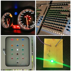 5pcs 16mm 5/8″ Metal Indicator Light Waterproof IP67 12V AC/DC Red