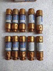 Lot Of 10 Bussmann Fusetron FRN-R-1 6/10 Amp Fuse CartridgeClass RK5 250vac 1.6A
