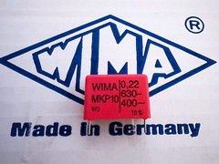 5PCS MKP 10 220nF WIMA 0.22uF 630V/400V Metallized Polypropylene Capacitor 10%