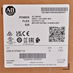 New Sealed AB 25B-D1P4N114/A PowerFlex 525 0.4kW (0.5Hp) AC Drive Free Ship US