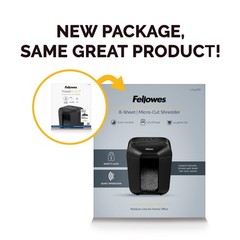 Fellowes 8MC Shredder 8 Sheet Micro-Cut Paper Shredder – Medium Use (LX41RS)™