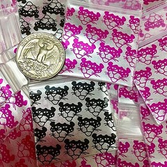 BaggiesSince1987 – 1515 Baggies Design Zip Bags METALLIC PRNT A1~76, READ DETAIL