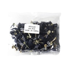 Skywalker Flexible Screw Clips for Ground Wire, Screw Depth: 1/2″, Pack of 100