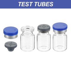 100pcs 5ml Sample Vials Lab Empty Vials with Rubber Stopper Caps Labels Clear