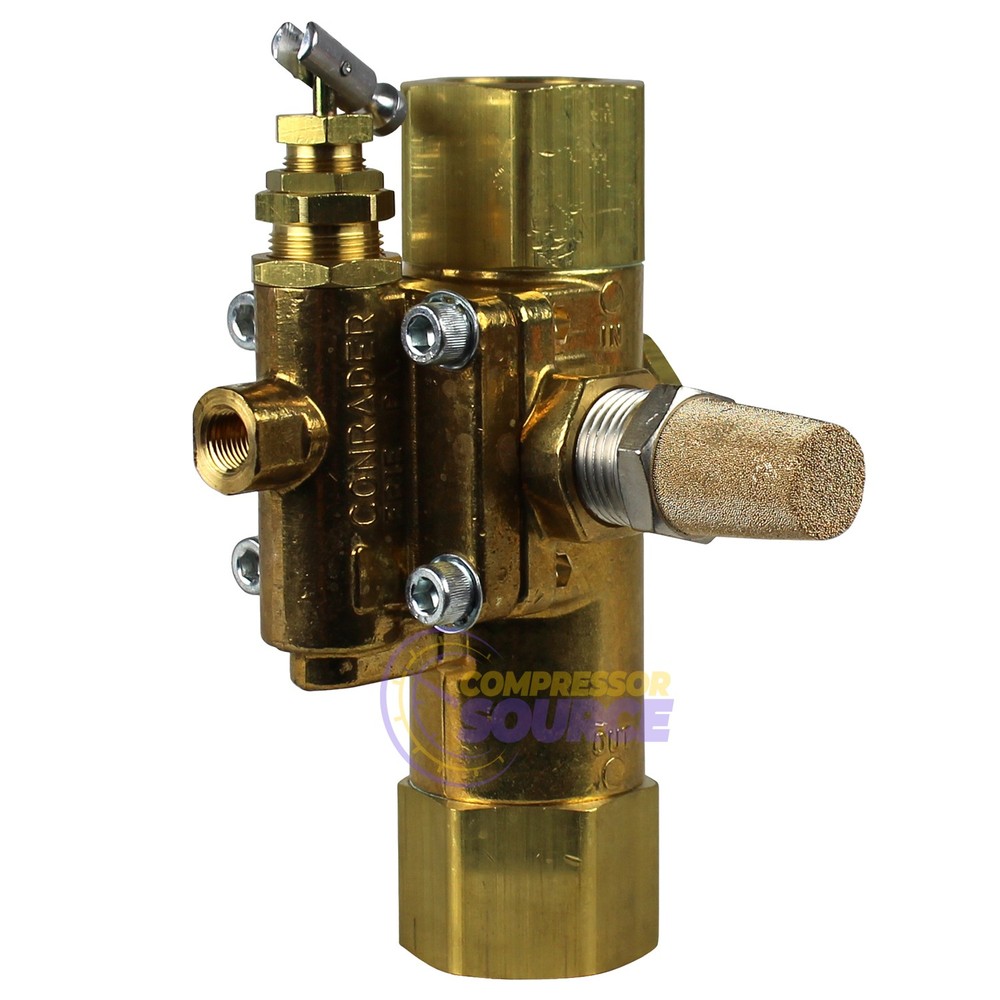 3/4″ Female Gas Compressor Pilot / Unloader Check Valve Combo 60CFM 145-175 PSI