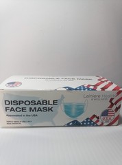 Disposable Face Mask Blue Health & Wellness 3-Ply Non-Medical 25pcs X Bx 14 Bxs