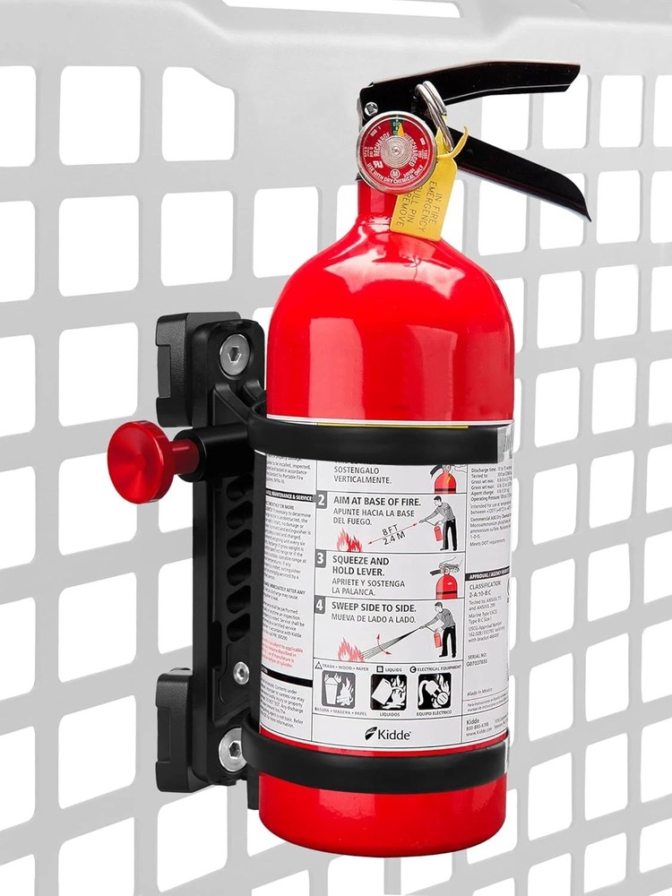 MOLLE Panel Fire Extinguisher Mount Kit Fits 1″-2″ Rigid MOLLE Panel Holes Qu…