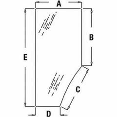 Cab Glass – Door Tinted Left Hand fits John Deere 7210 7410 7600 7810 R131163