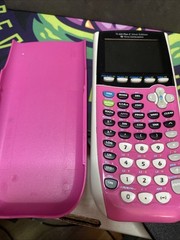 TI-84 Plus C Silver Edition Pink Graphing Calculator Tested Works (No Charger C3