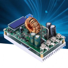 20A DC-DC 7-50V to 0-36V LCD Adjustable Step-down Power Supply Converter Module