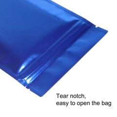 Multi-Size Both Sided Colored Glossy Mylar Foil Zipper Seal Bag Wholesale Z01