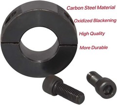 AZSSMUK Bore 1/4″ Shaft Collar Double Split Axle Clamp of 1/4″, Black