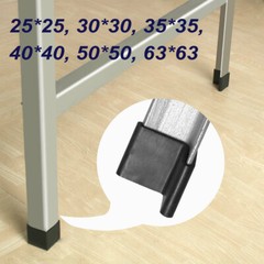 25*25~63*63 Furniture Angle Iron Foot Pads L Shaped Rubber Leg Covers Protectors