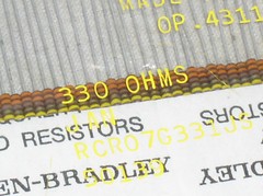 50 NOS AB CARBON COMP RCR07G331JS 330 OHM 1/4W CC RESISTOR MIL MILITARY RCR USA