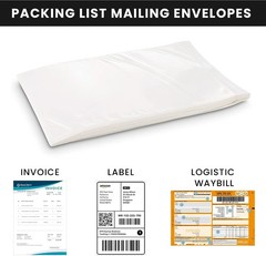 7.5″ x 5.5″ Packing List Pouches Shipping Label Envelopes Clear Self-Adhesive US