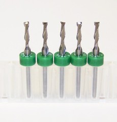 (5) 3/32″ (.0938″) CARBIDE END MILLS 2 FLUTE KYOCERA 1600.0938.390 FOR PLASTIC