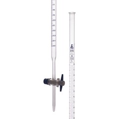 Burette 25mL – PTFE Key Stopcock – Class A – Blue 0.1mL Grad. – Eisco Labs