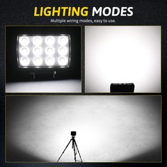2x Powerful New 6X4 LED Work Light For Truck Flood Light 12V 24V Tractor lights