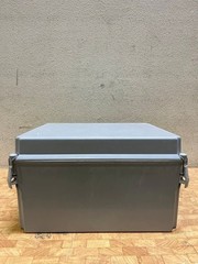 Hoffman 14x12x8in, NEMA 4X, Hinged, Fiberglass, opaque enclosure
