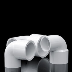 PVC White Reducing Fitting 90° Elbow Reducer Connector Socket Coupling 20~110mm