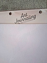 American Crafts 12×12 Spiral Bound Art Journal – White Cover – 40 Blank Pages –