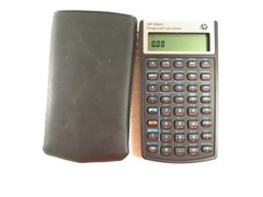 Hewlett Packard HP-10BII+ Plus Financial Calculator Case w/ New Batteries