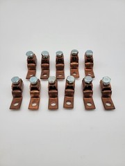 11 Piece Lot NSI Industries DE-713 Offset Copper Mechanical Lugs 3/0-4 AWG NOS