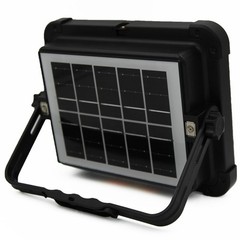 Portable Outdoor Rechargeable Solar Panel LED Work Light Waterproof Floodlight