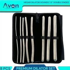 NEW 8 HEGAR DILATOR SOUNDS SET 7.5″GYNO SURGICAL INSTRUMENTS ( PREMIUM GRADE )