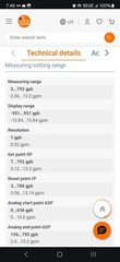 IFM Efector SM7001 Magnetic-Inductive Flow Meter, 0.06 to 13.20 GSM