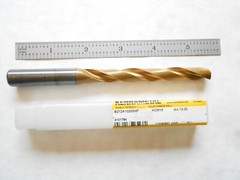 NEW KENNAMETAL 8XD 10.20MM CUT DIA. X 94MM FL X 141MM L CARBIDE COOL THRU DRILL