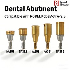 US Nobel Active Zest Locator Abutment NP RP 3.5/4.3mm Conical GH 1-5mm Titanium